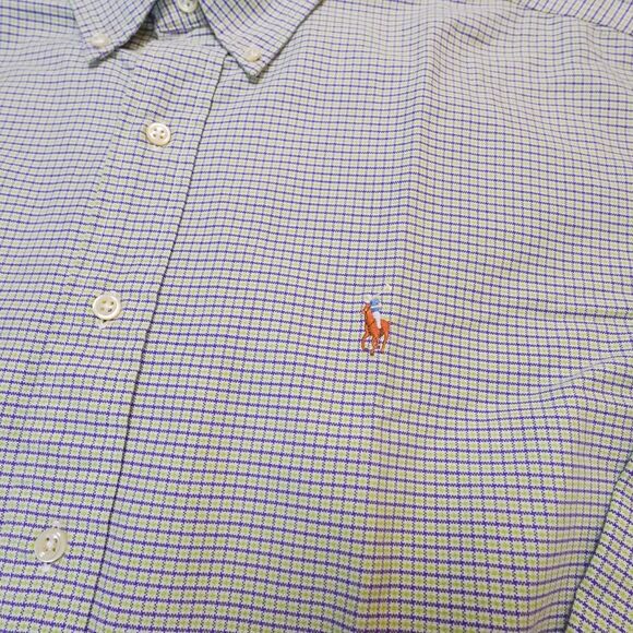 Ralph Lauren Blake Check Button Down Shirt Y2K – Men’s Large - Picture 4 of 7